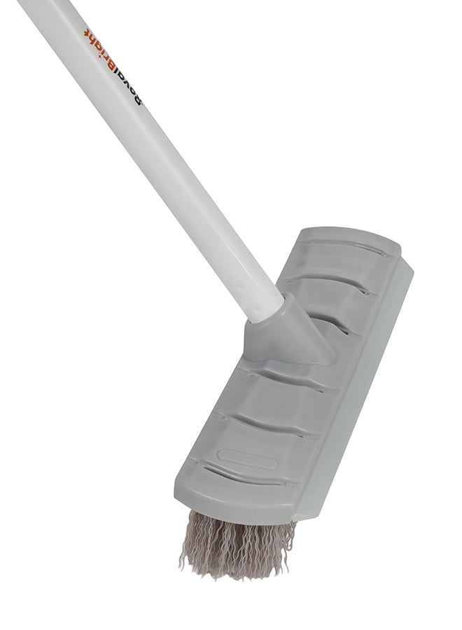 Royalford 26 cm Floor Hard Broom with Long Handle- RF12851/ Large and Wide Head, Compatible with All Flooring Types/ Ideal for Sweeping and Cleaning Room, Bathroom, Kitchen, Tiles, Concrete Floors, etc./ Highly Durable, Light-Weight and Elegant Design/ Grey - Image 3